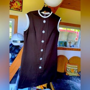Vintage Mod Midi Shift Dress